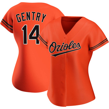 Craig Gentry Women's Authentic Baltimore Orioles Orange Alternate Jersey