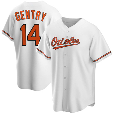 Craig Gentry Youth Replica Baltimore Orioles White Home Jersey