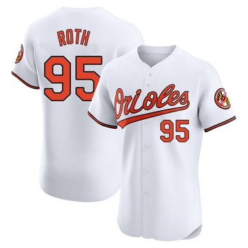 Houston Roth Men's Elite Baltimore Orioles White Home Jersey