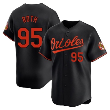 Houston Roth Men's Limited Baltimore Orioles Black Alternate Jersey