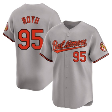 Houston Roth Men's Limited Baltimore Orioles Gray Road Jersey