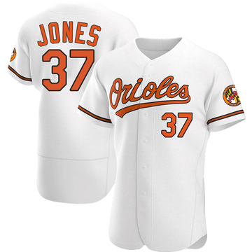 Jahmai Jones Men's Authentic Baltimore Orioles White Home Jersey