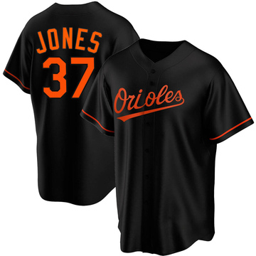 Jahmai Jones Men's Replica Baltimore Orioles Black Alternate Jersey
