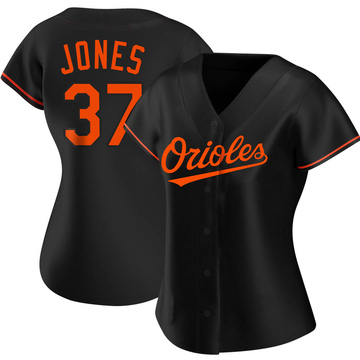 Jahmai Jones Women's Replica Baltimore Orioles Black Alternate Jersey