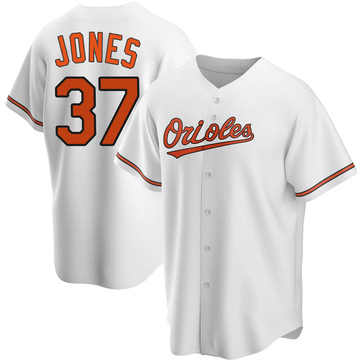 Jahmai Jones Youth Replica Baltimore Orioles White Home Jersey