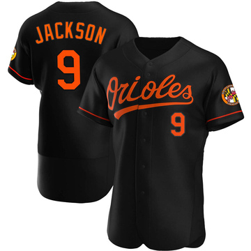 Reggie Jackson Men's Authentic Baltimore Orioles Black Alternate Jersey