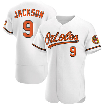 Reggie Jackson Men's Authentic Baltimore Orioles White Home Jersey