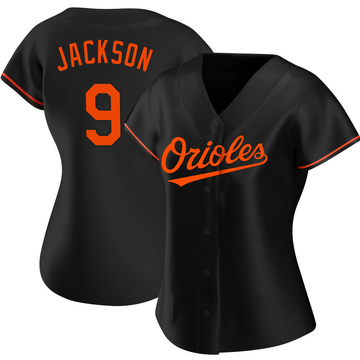 Reggie Jackson Women's Authentic Baltimore Orioles Black Alternate Jersey