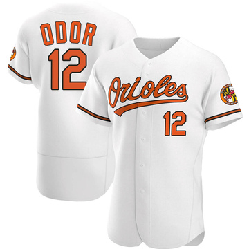 Rougned Odor Men's Authentic Baltimore Orioles White Home Jersey
