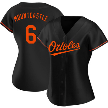 Ryan Mountcastle Women's Authentic Baltimore Orioles Black Alternate Jersey