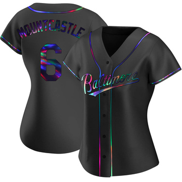 Ryan Mountcastle Women's Replica Baltimore Orioles Black Holographic Alternate Jersey