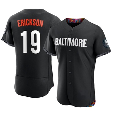 Scott Erickson Men's Authentic Baltimore Orioles Black 2023 City Connect Jersey