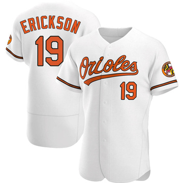 Scott Erickson Men's Authentic Baltimore Orioles White Home Jersey