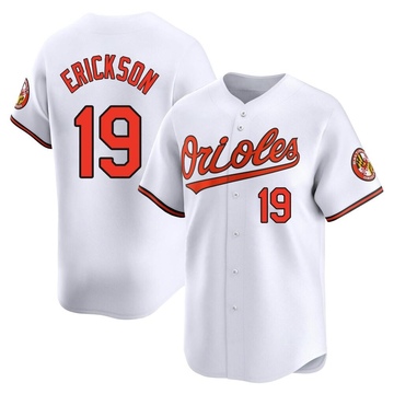 Scott Erickson Men's Limited Baltimore Orioles White Home Jersey