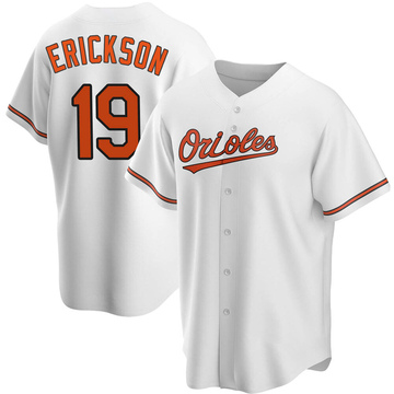 Scott Erickson Men's Replica Baltimore Orioles White Home Jersey