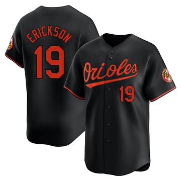 Scott Erickson Youth Limited Baltimore Orioles Black Alternate Jersey