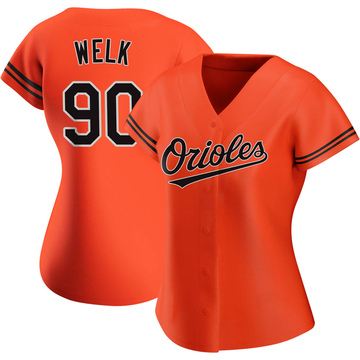 Toby Welk Women's Authentic Baltimore Orioles Orange Alternate Jersey