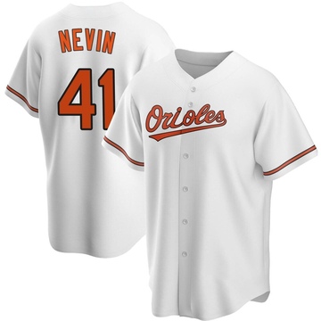 Tyler Nevin Youth Replica Baltimore Orioles White Home Jersey